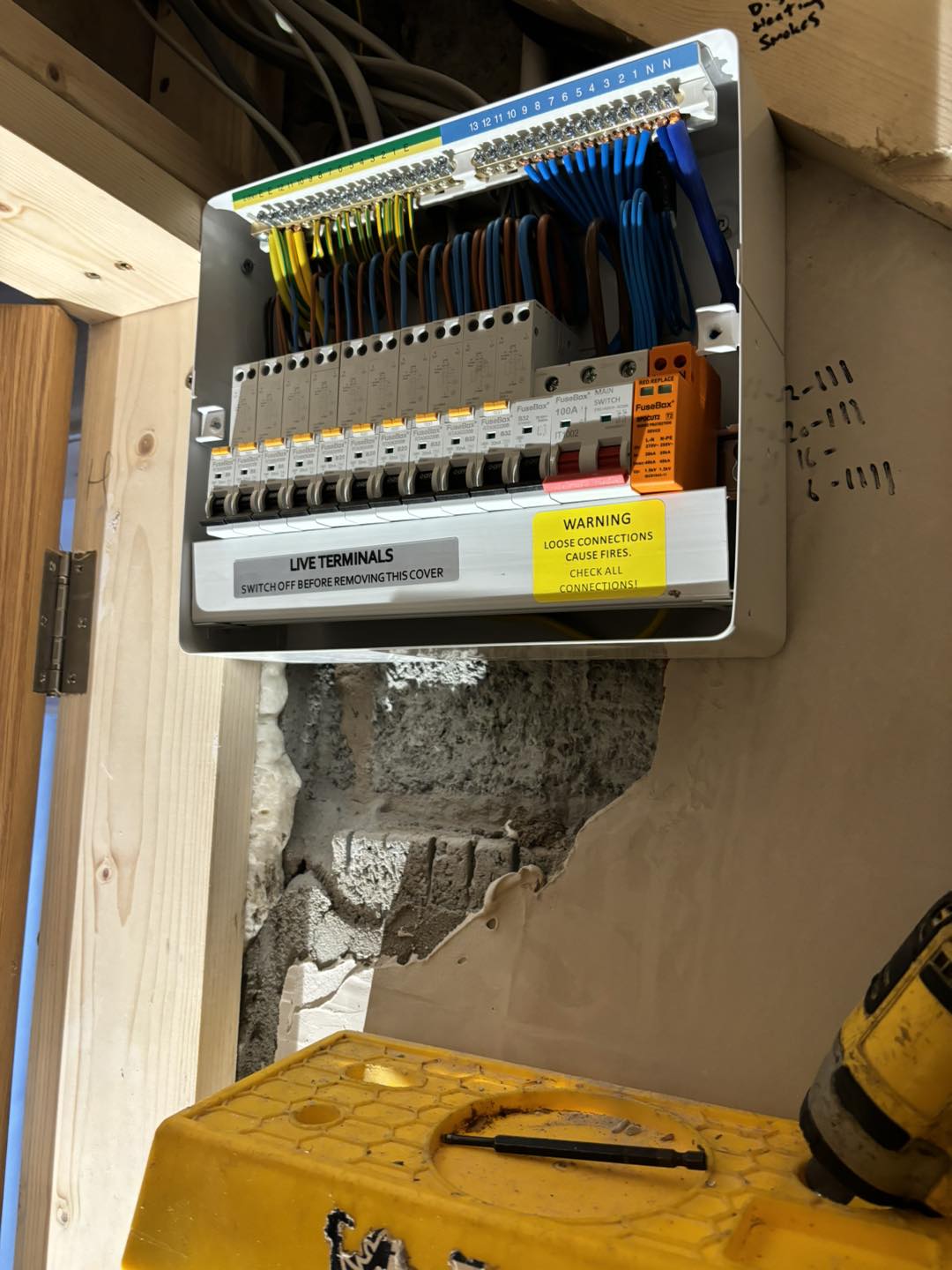 Commercial fuse box in Carrickfergus, County Antrim